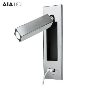 China Contemporary headboard wall lamp adjustable bedside wall light 3W led reading wall lights factory