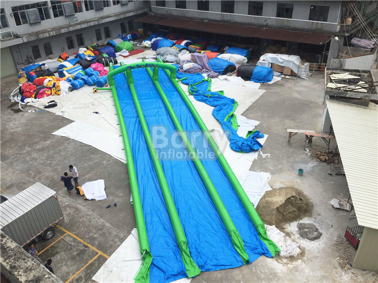 Long single Or Double Lane Inflatable Slide City 1 - 2 Years Warranty
