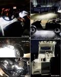 0.18kg White LED Light Strip for Cars Golf Carts Boats 60.96cm Connected