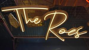 China AC240V Waterproof Square Backboard Neon Bar Signs The Rose Logo No Fragile factory