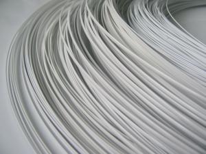 China Copper 0.04mm Polymer Coated Wire For Agriculture White PET Nylon Coating factory