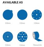 6inch 17holes Ceramic Sanding Disc For Polishing Furniture Aluminum Oxide