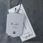 Fashion Folded Clothing Thick 2mm Personalized Hang Tag Debossing
