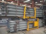 Sandwich Panel Steel Portal Frame Building , Steel Shop Buildings With Sliding
