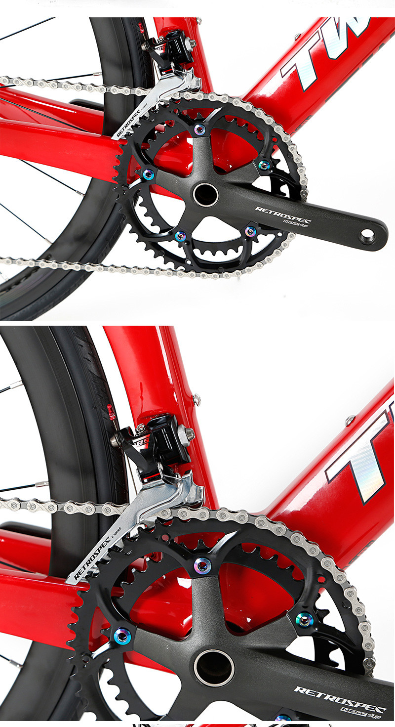 High Modulus T900 Carbon Road Disc Bike TWITTER R10 700C Aluminum Alloy Rim