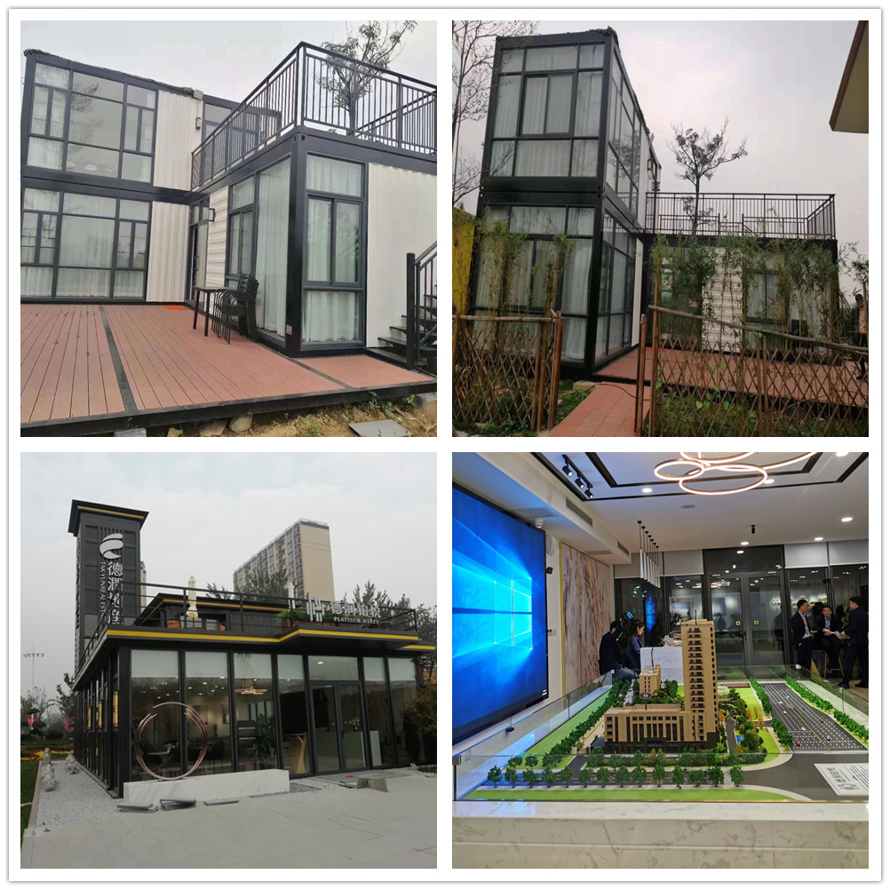 Zontop Low cost two storey three bedroom luxury 20ft living container house prefab house