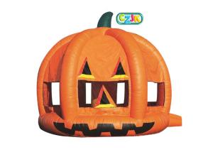 China Fireproof Commercial Inflatable Pumpkin Jumping Castle Bounce Lightweight factory