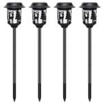 Dusk To Dawn 35lm Solar Outdoor Pathway Lighting 840g Flickering Flame Lights