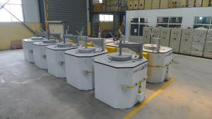 China 1000KG 980C Aluminum Melting Furnace Crucible For Melting Aluminum Low Heat Losses factory