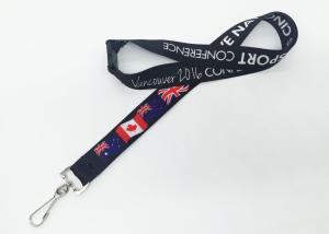 China Safety Release Breakaway Neck Lanyard Custom Printing With Flag Logo factory