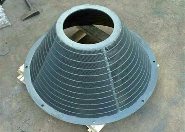 Stainless Steel Centrifugal Sieve Wedge Wire Basket Custom Length / Width /