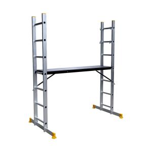 China Extendable 150kg 6.2ft Aluminium Scaffolding Ladder factory