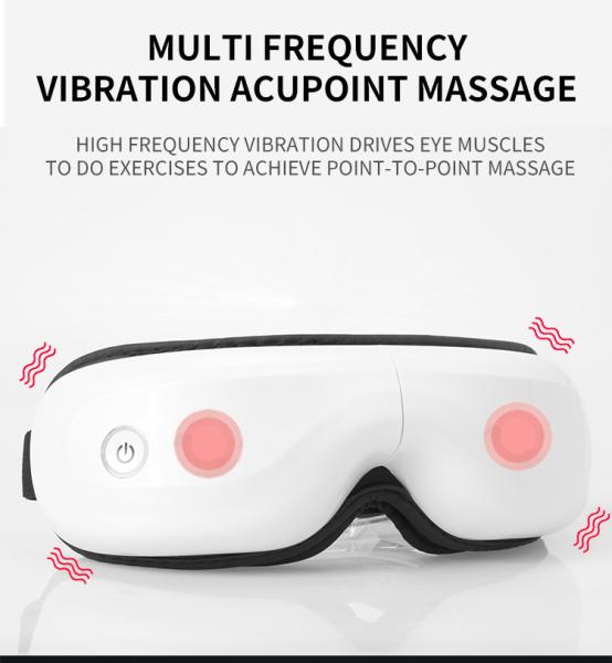 2 Hours Usage Time Eye Massager with Adjustable Strap and 1200mAh Battery