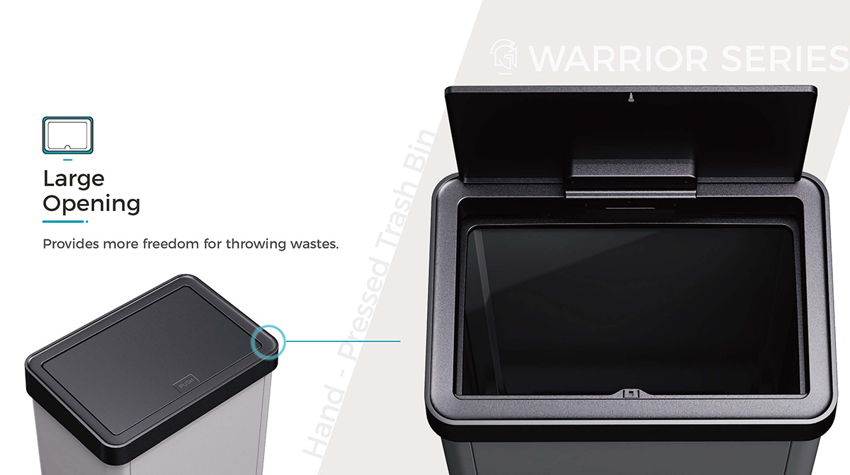 Save Shipping Costs with Detachable Multi-capacity Household sealed Stainless Steel Trash Cans
