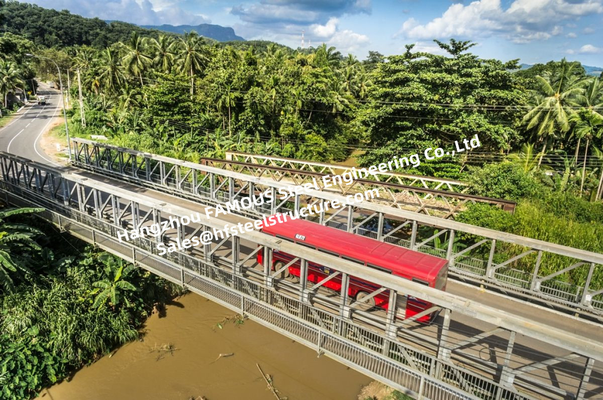 Single Lane Steel Truss Bridge Delta Bridging Solution Full Highway Loading Capability