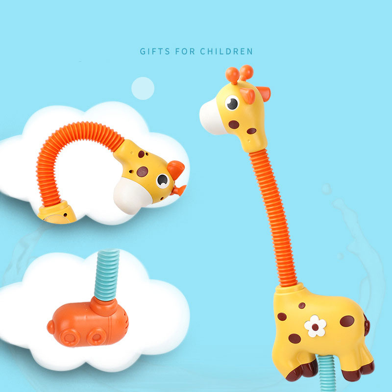 Automatic Circulating Water Spray Electric Giraffe Shower for Children's Bathroom Toy