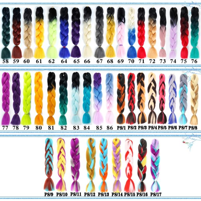 Chemical Processing Synthetic Crochet Braids Hair Extensions Pre Stretched And Dyed