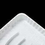 Food Grade PP Compartment Tray with Lid Microwave Safe