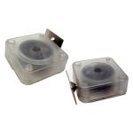 Square Clear Anti Theft Pull Box 1.5M Stretching Cable Retractor For Jewelry /