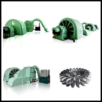 Pelton 1 Mw Hydro Turbine Generator Wide Flow High Efficiency Customized
