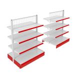 Supermarket Retail Store Metal Wire Mesh Gondola Shelving Wall Shelf Storage
