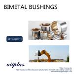 Track Roller Flange Bimetal Bearing Bushes , Steel Bronze Bimetal Bush
