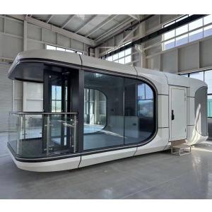 China Prefab Container House 2 Bedroom Glass Moving Modern Home for Graphic Design Projects factory