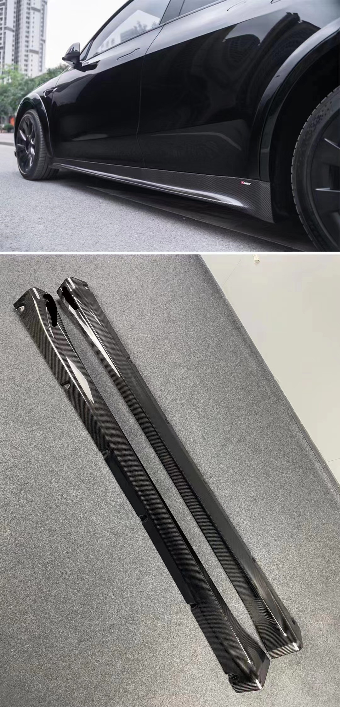 New Product MODEL Y Carbon Fiber Body Kit Model Y Front Shovel Rear Diffuser Spoiler Cover