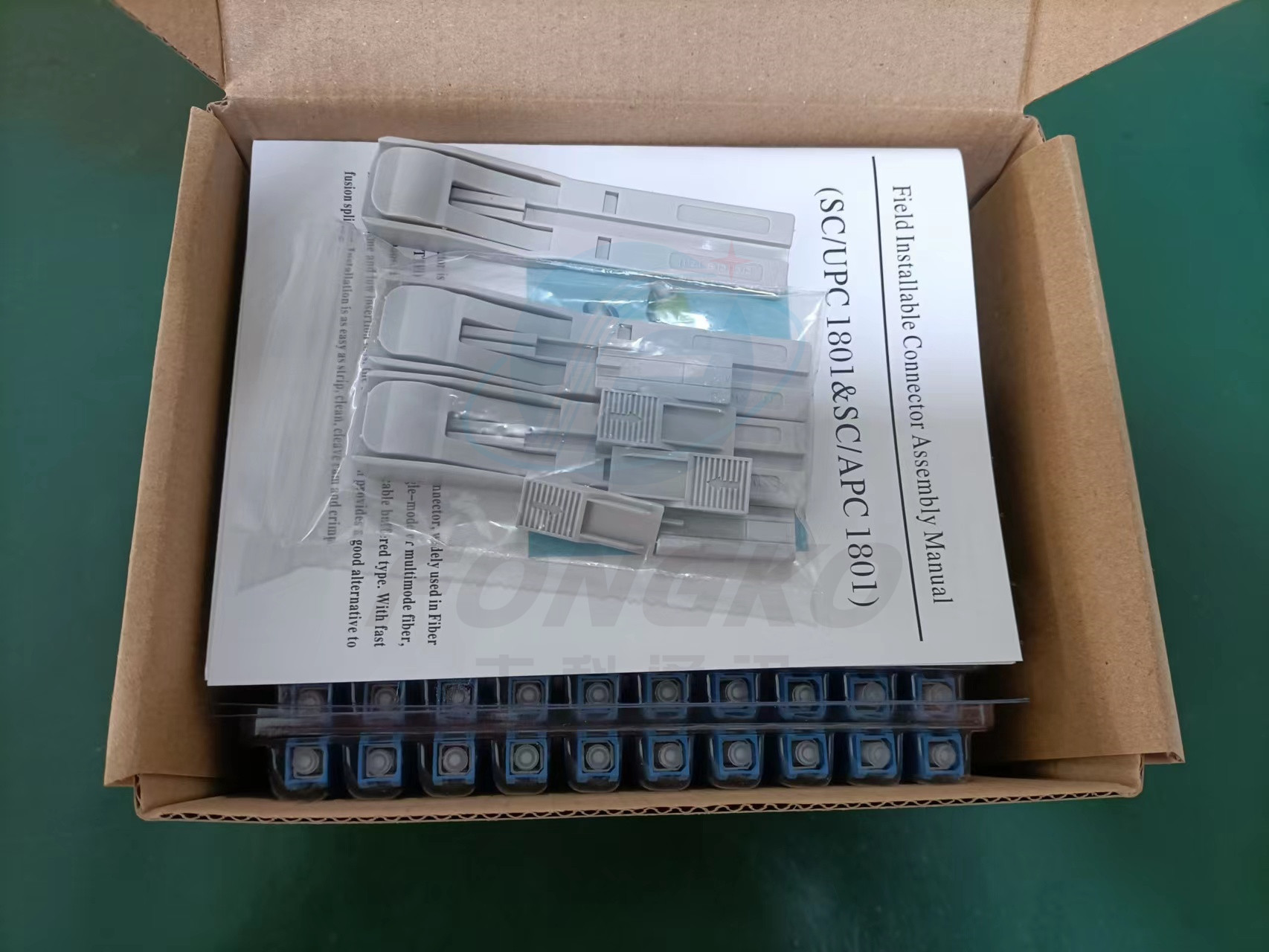 Single Mode Fiber Optic Mechanical Connector , SC APC Fiber Optic Fast Connector