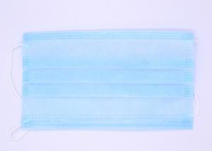 China Anti Dust 175*95mm Latex Free 3 Ply Non Woven Face Mask With ISO CE Certification factory