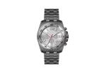 Man Stainless Steel Chronograph Watch Brown Solid Band IP Plating 7.0mm Crown