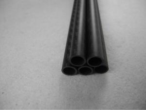 China Plain light carbon fiber tube , Moulded 3 k carbon fiber Rod circular factory