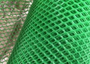 China Flat 10x10mm Apeture Green Plastic Mesh Netting Hdpe For Fishing factory