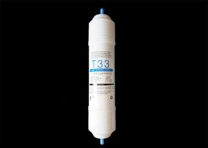 China I Shape Post-activated Carbon T33 Inline Filter Cartridge , Inline Drinking Water Filter Cartridges factory