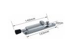 Adjustable Door Bolt Latch , Chrome Security Door Latch Zinc Alloy 153x30x140mm