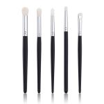 Matte Black Wooden Handle Eyeshadow Makeup Brush Set 150-180mm