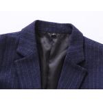 Black Color Custom Business Shirts 2 Buttons Single Breasted Flap Straight Side