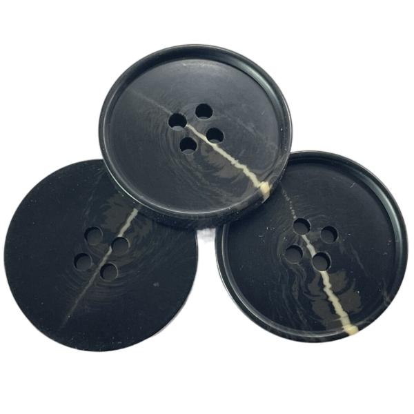 Fake Horn Button Imitation Horn Effect Side Logo Four Hole 40L Little Rim With