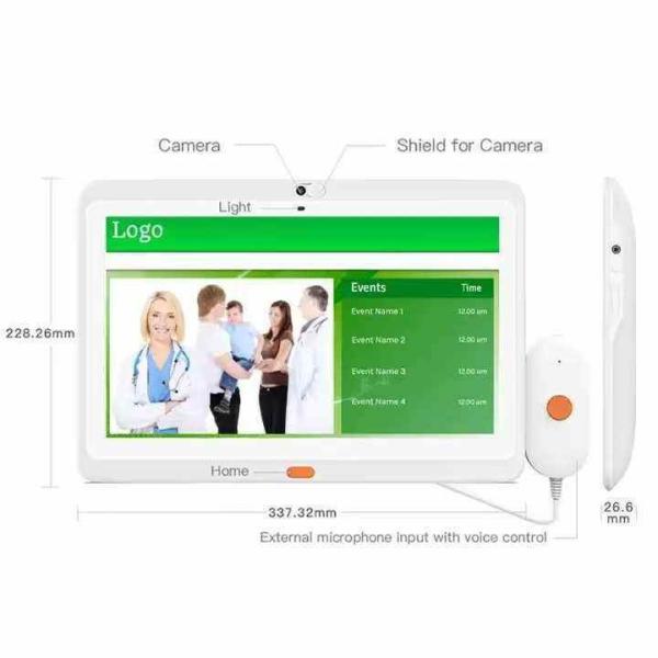 Hospital Android 1920X1080 13.3inch Medical Tablet With Handle Call Center