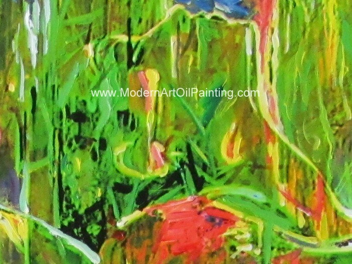 Landscape Abstract Modern Art Oil Painting 100% Hand - Painted Gift For A Festival