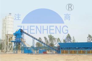 China HZS90 High Performance Electric Stationary Concrete Plant, Concrete Production Plant factory