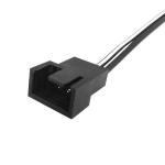 12V Female DC Plug to 3 4 Pin PC Case Fan Power PWM Adapter Extension Cable