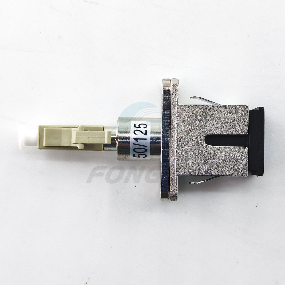 Multimode 50/125 Fiber Optic Adapter SC Metal Female LC ABS Male Transform