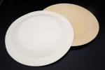Bamboo Round Reusable Wooden Plates Biodegradable 7" 9" 10" Natural Color