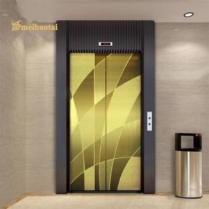 China Gold Polished Finish Etching Elevator Stainless Steel Sheet 1219x2438mm factory