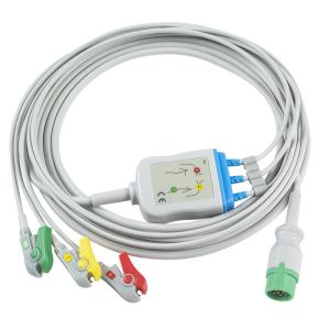 China Biolight BLT ECG Cable and Leadwires 3Lead IEC Clip 12Pin Connector ECG Cable factory