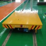 Kpx-50t Battery Power Electric Flat Trailer For Workshop Transportation