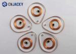 125KHZ ABS Chip RFID Key Fob Transparent Smart Key Chain For Electronic Door
