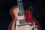 Top Quality Stock Full Hollow Body 41'' Electric Guitar Small Gold Hardware
