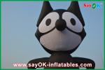 Inflatable Animals Oxford Cloth PVC Inflatable Black Cat For Event / Amusement